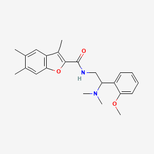 N-[2-(dimethylamino)-2-(2-methoxyphenyl)ethyl]-3,5,6-trimethyl-1-benzofuran-2-carboxamide