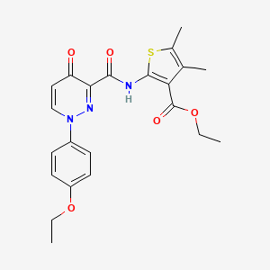 Ethyl 2-({[1-(4-ethoxyphenyl)-4-oxo-1,4-dihydropyridazin-3-yl]carbonyl}amino)-4,5-dimethylthiophene-3-carboxylate