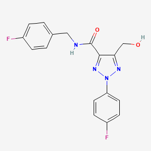 N-(4-fluorobenzyl)-2-(4-fluorophenyl)-5-(hydroxymethyl)-2H-1,2,3-triazole-4-carboxamide