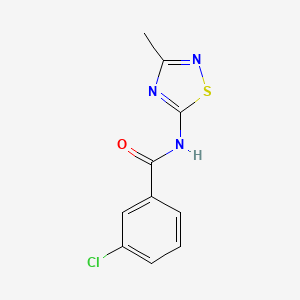 3-chloro-N-(3-methyl-1,2,4-thiadiazol-5-yl)benzamide