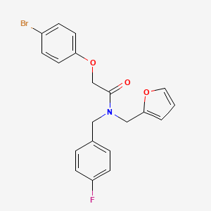 2-(4-bromophenoxy)-N-(4-fluorobenzyl)-N-(furan-2-ylmethyl)acetamide