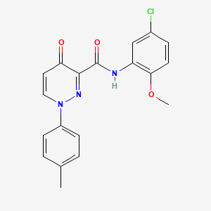 molecular formula C19H16ClN3O3 B11374685 N-(5-chloro-2-methoxyphenyl)-1-(4-methylphenyl)-4-oxo-1,4-dihydropyridazine-3-carboxamide 