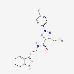 2-(4-ethylphenyl)-5-(hydroxymethyl)-N-[2-(1H-indol-3-yl)ethyl]-2H-1,2,3-triazole-4-carboxamide