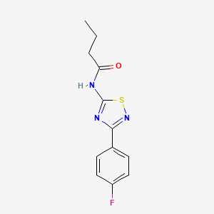 N-[3-(4-fluorophenyl)-1,2,4-thiadiazol-5-yl]butanamide