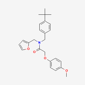 N-(4-tert-butylbenzyl)-N-(furan-2-ylmethyl)-2-(4-methoxyphenoxy)acetamide