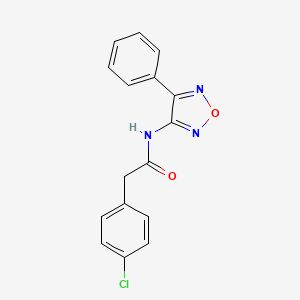 2-(4-chlorophenyl)-N-(4-phenyl-1,2,5-oxadiazol-3-yl)acetamide