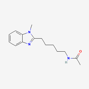 N-[5-(1-methyl-1H-benzimidazol-2-yl)pentyl]acetamide