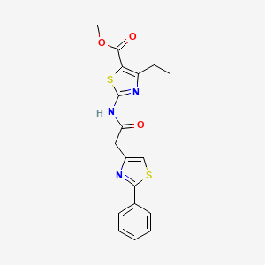 Methyl 4-ethyl-2-{[(2-phenyl-1,3-thiazol-4-yl)acetyl]amino}-1,3-thiazole-5-carboxylate