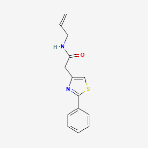 2-(2-phenyl-1,3-thiazol-4-yl)-N-(prop-2-en-1-yl)acetamide