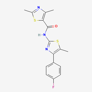 N-[4-(4-fluorophenyl)-5-methyl-1,3-thiazol-2-yl]-2,4-dimethyl-1,3-thiazole-5-carboxamide