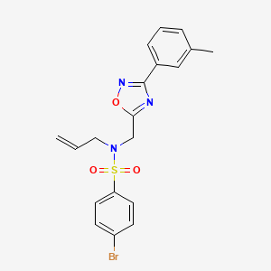 4-bromo-N-{[3-(3-methylphenyl)-1,2,4-oxadiazol-5-yl]methyl}-N-(prop-2-en-1-yl)benzenesulfonamide