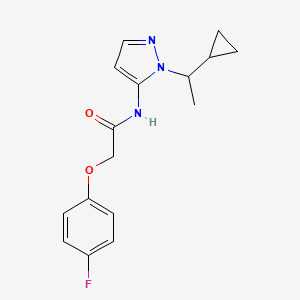 N-[1-(1-cyclopropylethyl)-1H-pyrazol-5-yl]-2-(4-fluorophenoxy)acetamide