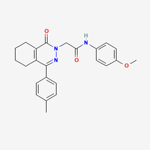 N-(4-methoxyphenyl)-2-[4-(4-methylphenyl)-1-oxo-5,6,7,8-tetrahydrophthalazin-2(1H)-yl]acetamide