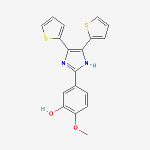 5-[4,5-DI(2-Thienyl)-1H-imidazol-2-YL]-2-methoxyphenol