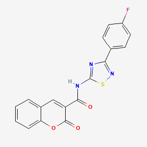 N-[3-(4-fluorophenyl)-1,2,4-thiadiazol-5-yl]-2-oxo-2H-chromene-3-carboxamide