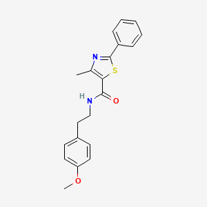 N-[2-(4-methoxyphenyl)ethyl]-4-methyl-2-phenyl-1,3-thiazole-5-carboxamide