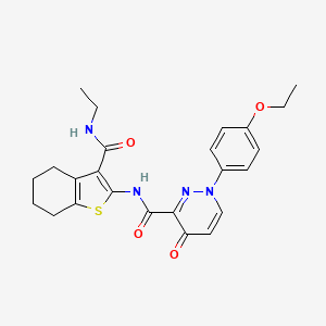 1-(4-ethoxyphenyl)-N-[3-(ethylcarbamoyl)-4,5,6,7-tetrahydro-1-benzothiophen-2-yl]-4-oxo-1,4-dihydropyridazine-3-carboxamide