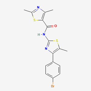 N-[4-(4-bromophenyl)-5-methyl-1,3-thiazol-2-yl]-2,4-dimethyl-1,3-thiazole-5-carboxamide