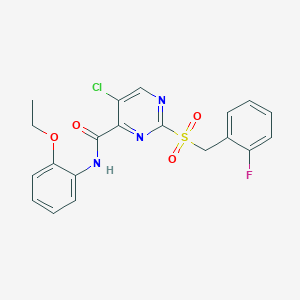 5-chloro-N-(2-ethoxyphenyl)-2-[(2-fluorobenzyl)sulfonyl]pyrimidine-4-carboxamide