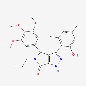 3-(2-hydroxy-4,6-dimethylphenyl)-5-(prop-2-en-1-yl)-4-(3,4,5-trimethoxyphenyl)-4,5-dihydropyrrolo[3,4-c]pyrazol-6(1H)-one