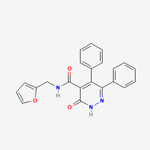 N-(furan-2-ylmethyl)-3-oxo-5,6-diphenyl-2,3-dihydropyridazine-4-carboxamide