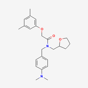 N-[4-(dimethylamino)benzyl]-2-(3,5-dimethylphenoxy)-N-(tetrahydrofuran-2-ylmethyl)acetamide