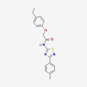 2-(4-ethylphenoxy)-N-[3-(4-methylphenyl)-1,2,4-thiadiazol-5-yl]acetamide