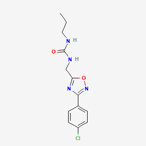 1-{[3-(4-Chlorophenyl)-1,2,4-oxadiazol-5-yl]methyl}-3-propylurea