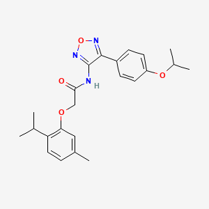 2-[5-methyl-2-(propan-2-yl)phenoxy]-N-{4-[4-(propan-2-yloxy)phenyl]-1,2,5-oxadiazol-3-yl}acetamide