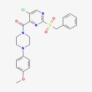 [2-(Benzylsulfonyl)-5-chloropyrimidin-4-yl][4-(4-methoxyphenyl)piperazin-1-yl]methanone