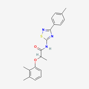 2-(2,3-dimethylphenoxy)-N-[3-(4-methylphenyl)-1,2,4-thiadiazol-5-yl]propanamide