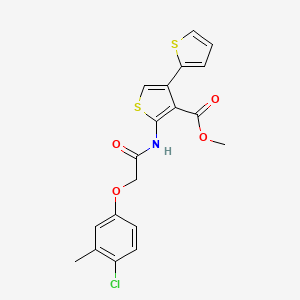 Methyl 5'-[2-(4-chloro-3-methylphenoxy)acetamido]-[2,3'-bithiophene]-4'-carboxylate