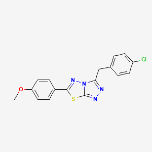 3-(4-Chlorobenzyl)-6-(4-methoxyphenyl)[1,2,4]triazolo[3,4-b][1,3,4]thiadiazole