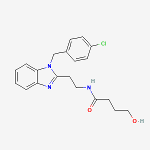 N-{2-[1-(4-chlorobenzyl)-1H-benzimidazol-2-yl]ethyl}-4-hydroxybutanamide