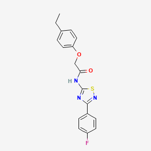 2-(4-ethylphenoxy)-N-[3-(4-fluorophenyl)-1,2,4-thiadiazol-5-yl]acetamide