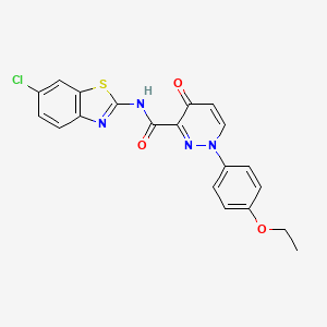 N-(6-chloro-1,3-benzothiazol-2-yl)-1-(4-ethoxyphenyl)-4-oxo-1,4-dihydropyridazine-3-carboxamide