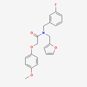 N-(3-fluorobenzyl)-N-(furan-2-ylmethyl)-2-(4-methoxyphenoxy)acetamide