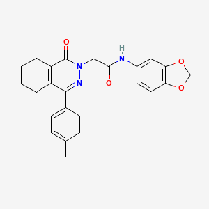 N-1,3-benzodioxol-5-yl-2-[4-(4-methylphenyl)-1-oxo-5,6,7,8-tetrahydrophthalazin-2(1H)-yl]acetamide