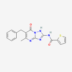 N-(6-benzyl-7-hydroxy-5-methyl[1,2,4]triazolo[1,5-a]pyrimidin-2-yl)thiophene-2-carboxamide