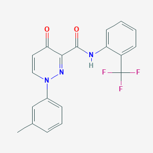 1-(3-methylphenyl)-4-oxo-N-[2-(trifluoromethyl)phenyl]-1,4-dihydropyridazine-3-carboxamide