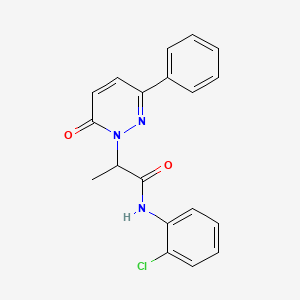 N-(2-chlorophenyl)-2-(6-oxo-3-phenylpyridazin-1(6H)-yl)propanamide