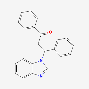 3-(1H-benzimidazol-1-yl)-1,3-diphenylpropan-1-one