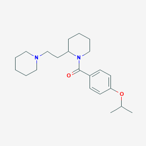 {2-[2-(Piperidin-1-yl)ethyl]piperidin-1-yl}[4-(propan-2-yloxy)phenyl]methanone