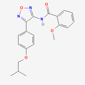 2-methoxy-N-{4-[4-(2-methylpropoxy)phenyl]-1,2,5-oxadiazol-3-yl}benzamide