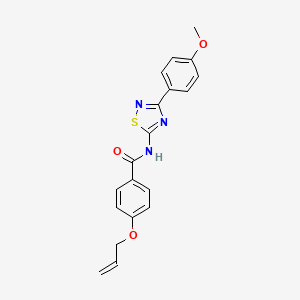 N-[3-(4-methoxyphenyl)-1,2,4-thiadiazol-5-yl]-4-(prop-2-en-1-yloxy)benzamide