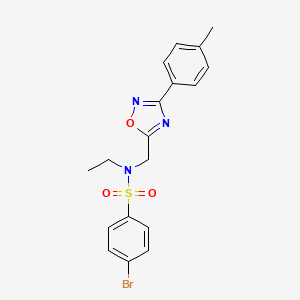 4-bromo-N-ethyl-N-{[3-(4-methylphenyl)-1,2,4-oxadiazol-5-yl]methyl}benzenesulfonamide