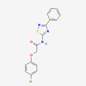 molecular formula C16H12BrN3O2S B11375771 2-(4-bromophenoxy)-N-(3-phenyl-1,2,4-thiadiazol-5-yl)acetamide 