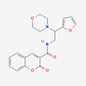 N-[2-(furan-2-yl)-2-(morpholin-4-yl)ethyl]-2-oxo-2H-chromene-3-carboxamide