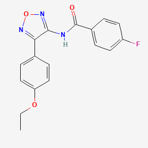 N-[4-(4-ethoxyphenyl)-1,2,5-oxadiazol-3-yl]-4-fluorobenzamide