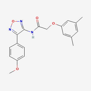 molecular formula C19H19N3O4 B11375829 2-(3,5-dimethylphenoxy)-N-[4-(4-methoxyphenyl)-1,2,5-oxadiazol-3-yl]acetamide 